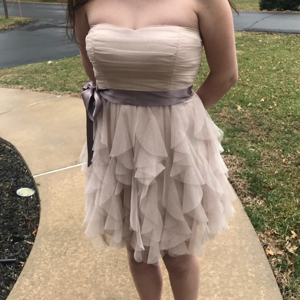 Champagne midi dress